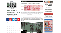 Desktop Screenshot of hrvatskanumizmatika.net