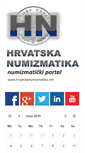 Mobile Screenshot of hrvatskanumizmatika.net